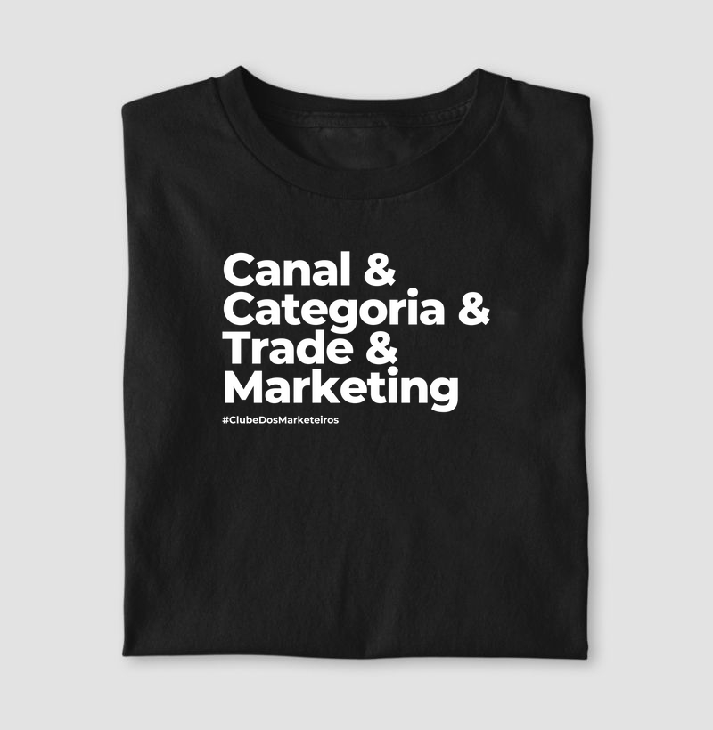 Camiseta Canal & Categoria & Trade & Marketing