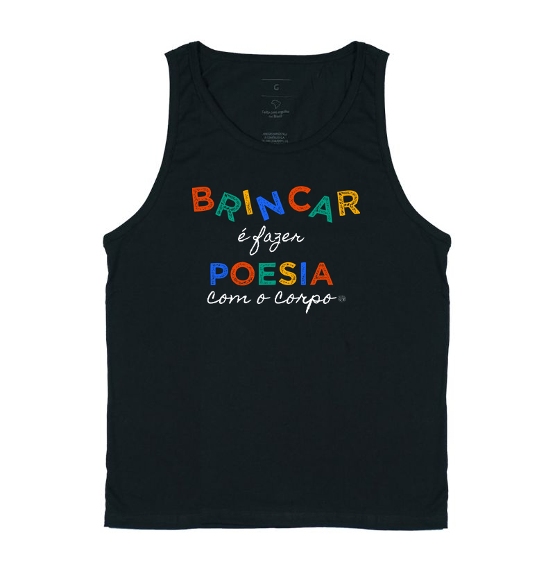 Camiseta Brincar é poesia | Lançamento