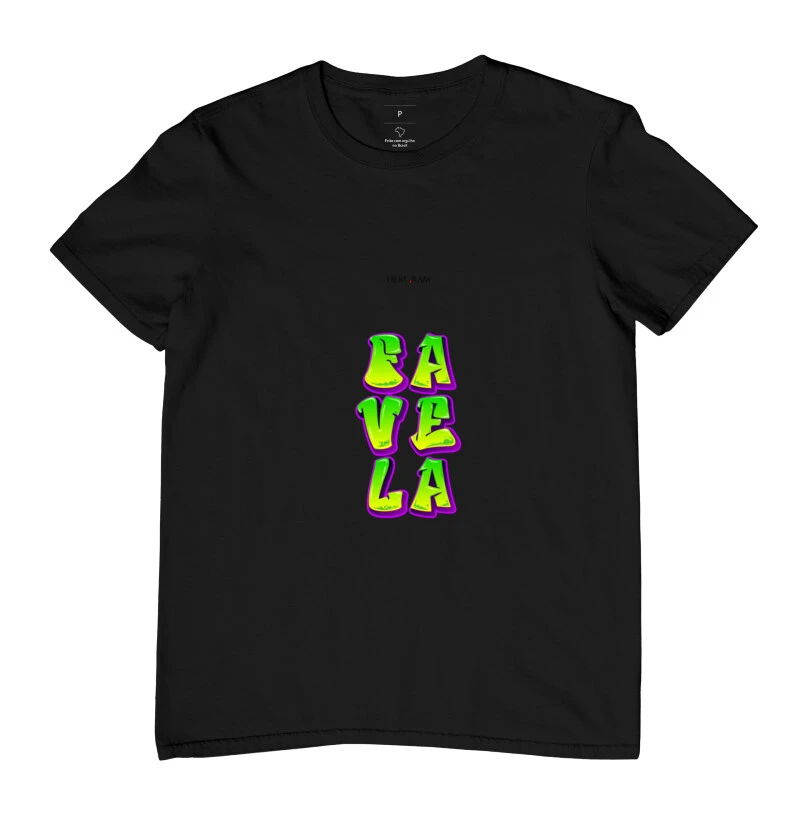 Camiseta Masculina Herc.Ram Favela grafite 