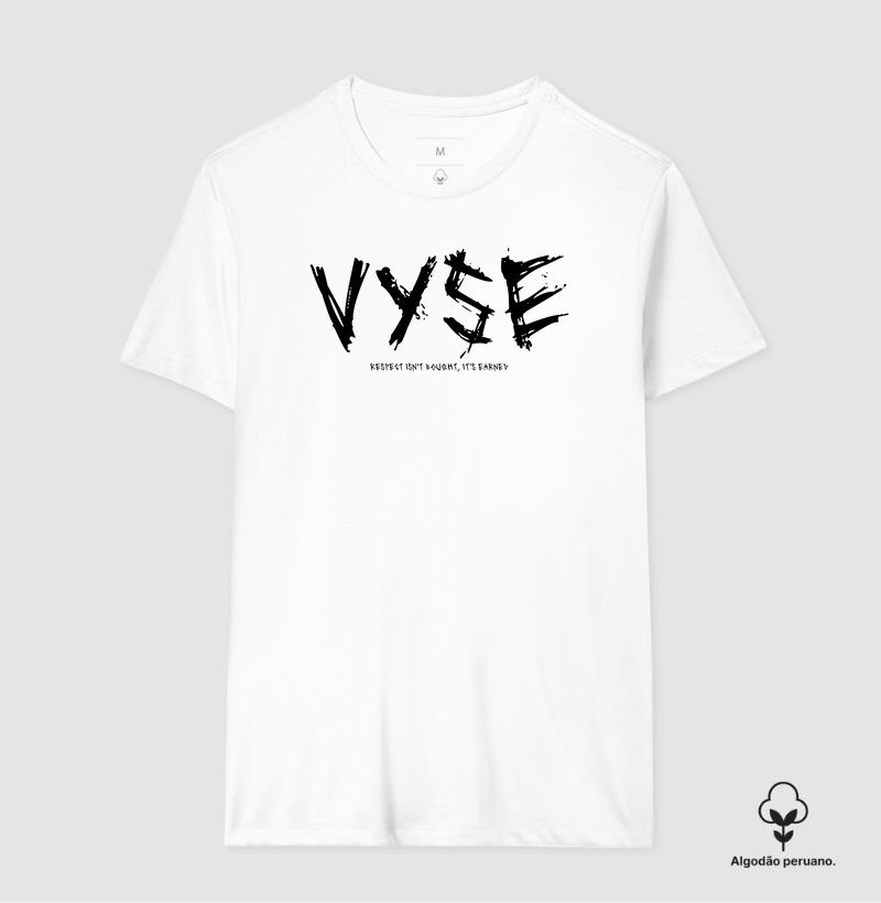 Camiseta Algodão Peruano Vyse Respeito