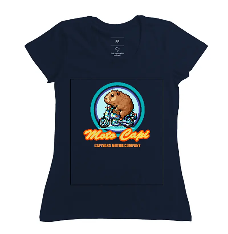 CAMISETA CAPIVARA MOTO CAPI