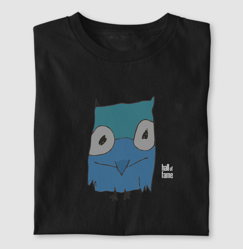 Camiseta estampada hall of fame masculina preta - owl