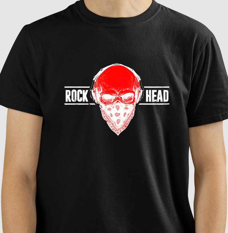 Camiseta Rock Head