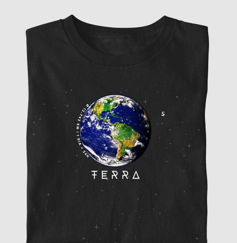 Terra, o Berço da Vida. Camiseta Supernova Estampada 