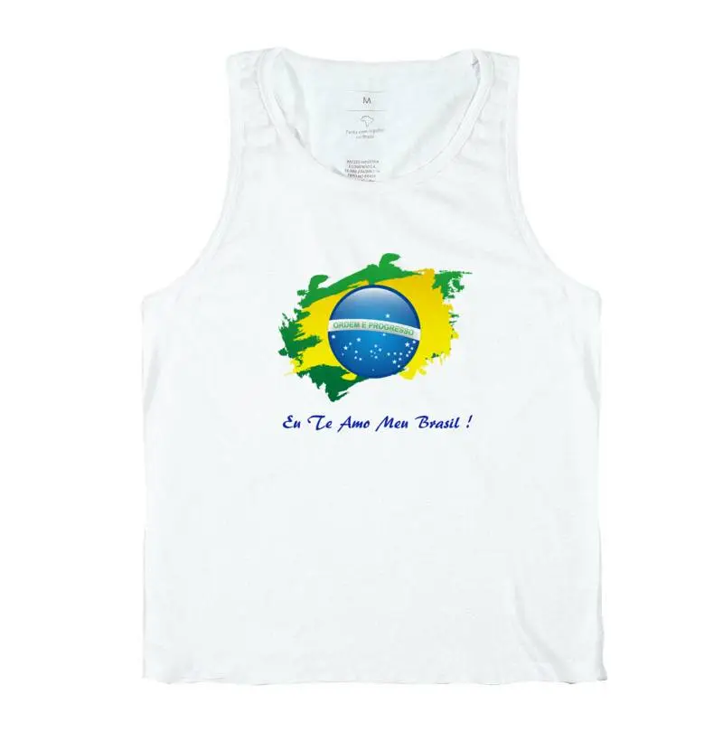 Camiseta Regata - Eu Te Amo Meu Brasil !