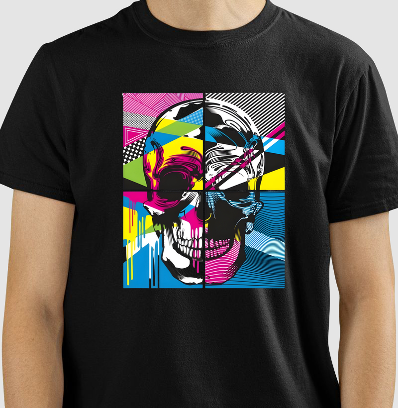 Camiseta Love Skull Vintage