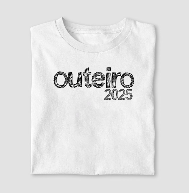 Camiseta Outeiro 2025 100% Algodão Premium Logo Grande