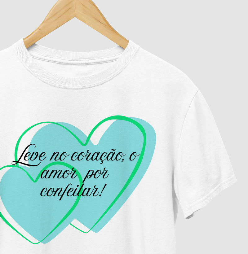 T-shirt amor por confeitar