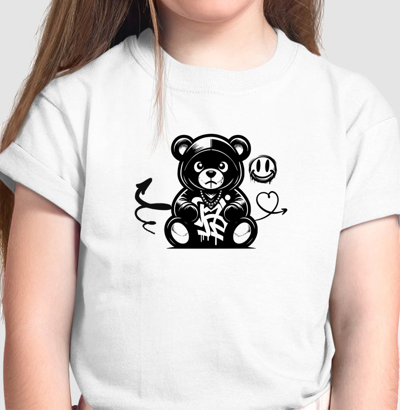 Ursinho Rebelde: Camiseta Infantil - Atitude e Estilo em Cada Detalhe