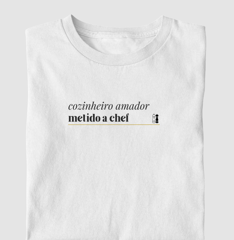 cozinheiro amador metido a chef