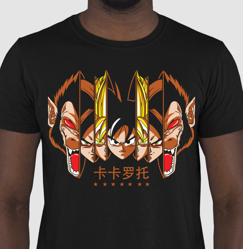 Camiseta Goku Mutações 