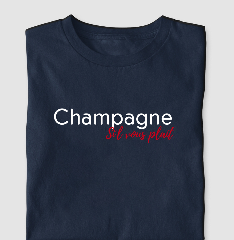 Camiseta Champagne Si´l Vous Plait