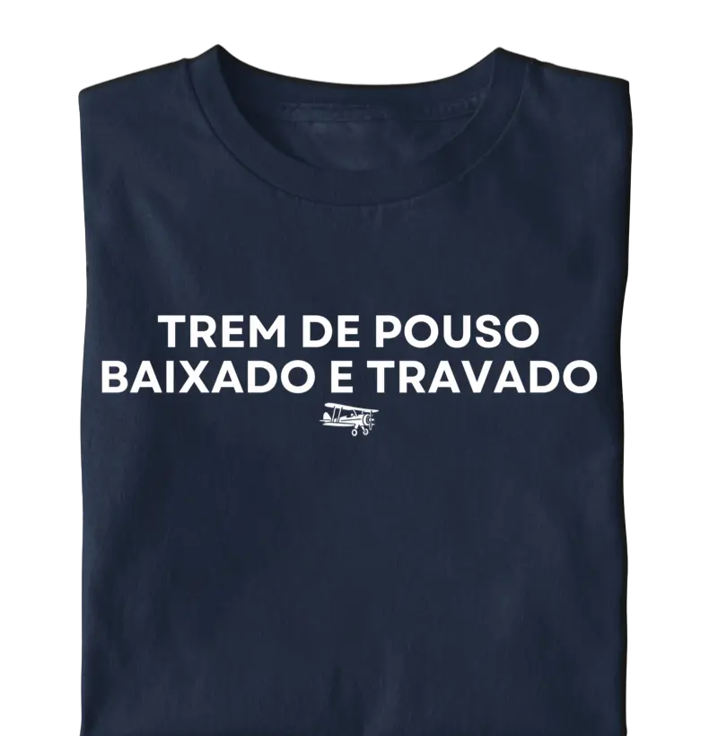 Trem de pouso baixado e travado