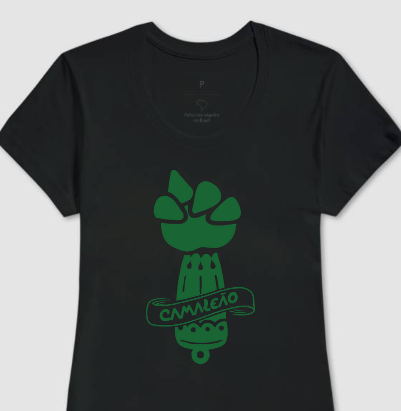Camiseta Feminina Camaleão Figa