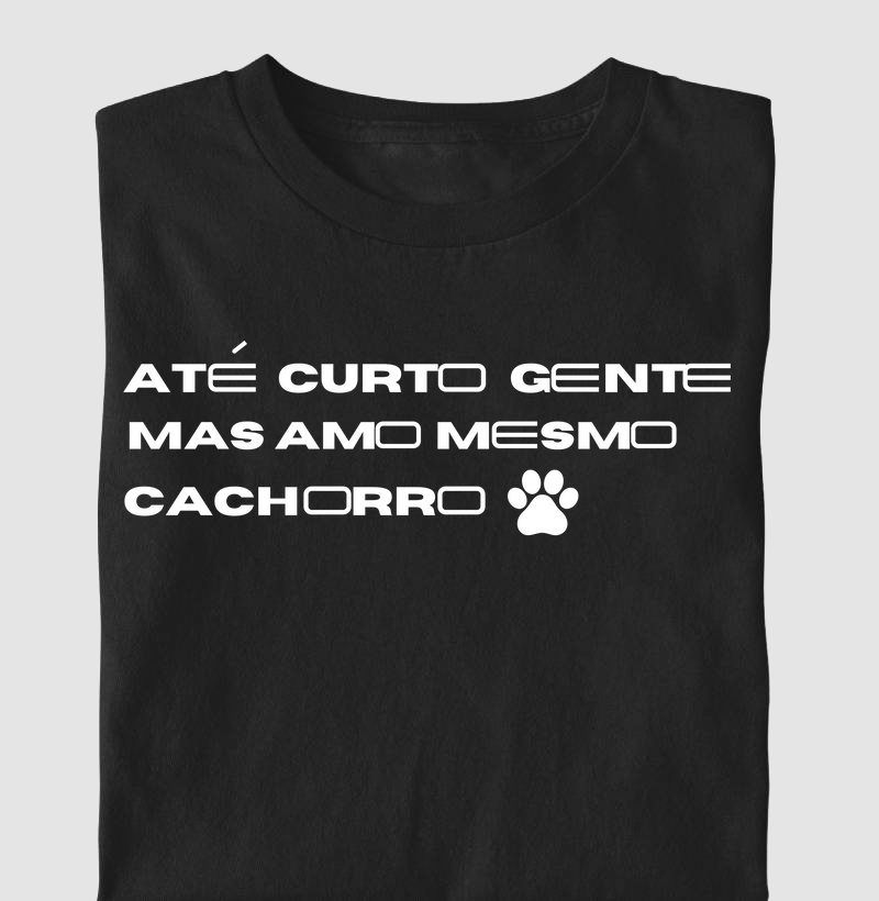 Camiseta até curto gente