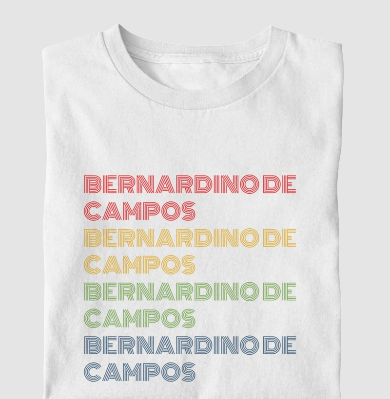 Bernardino de Campos Letreiro Retrô