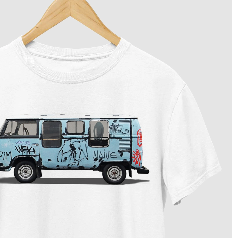 Camiseta Streetwear Sticker Graffiti Kombi