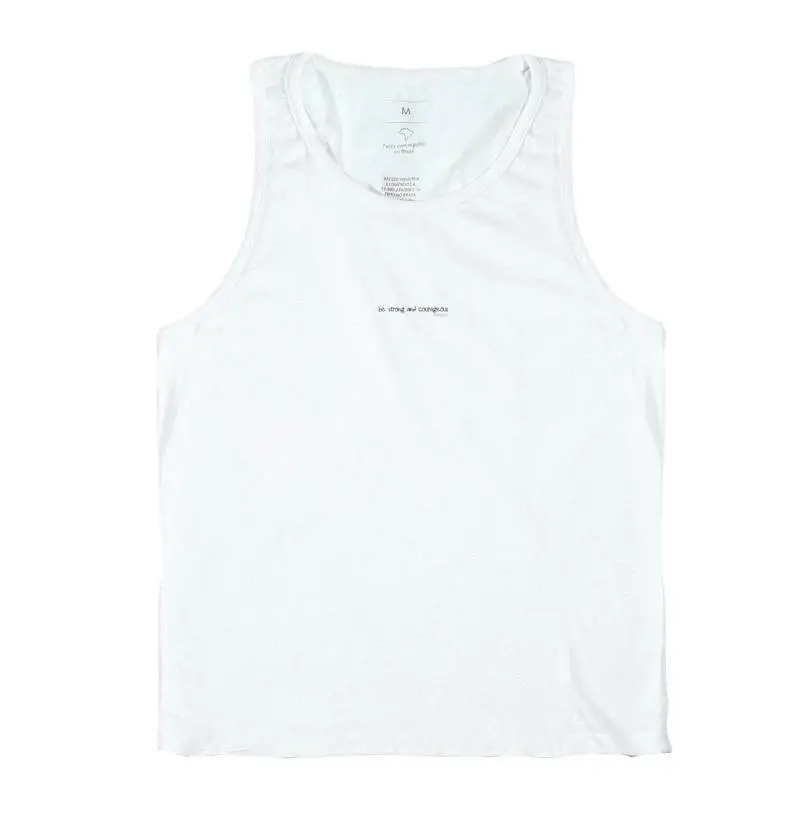 Camiseta Regata Seja forte e corajoso - Be strong and courageous