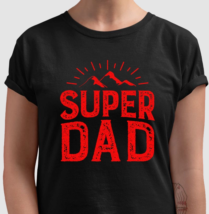 Camiseta Casual "Super Dad"