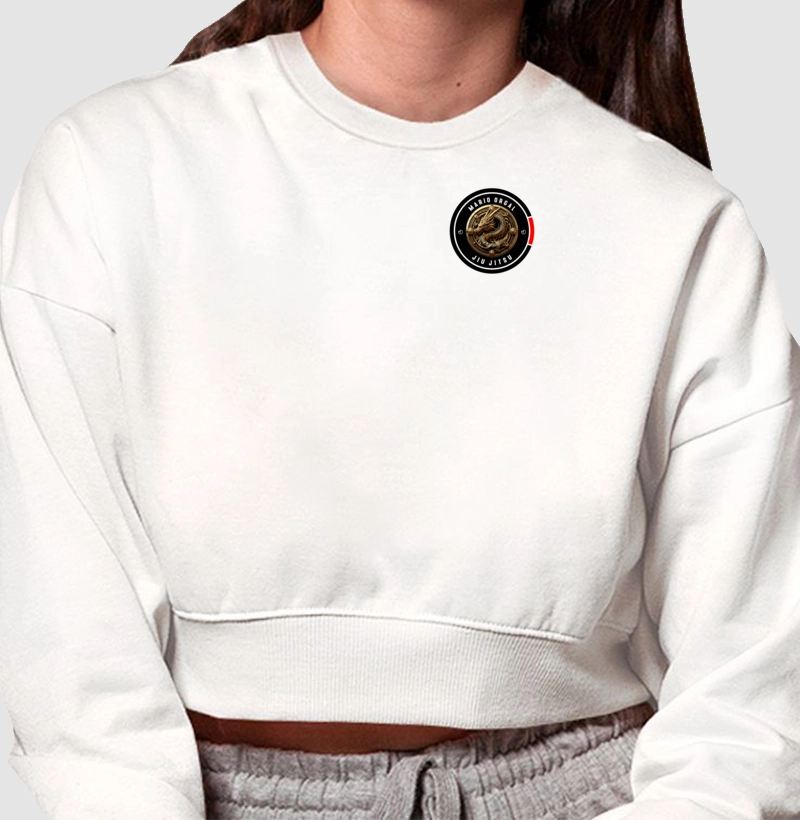 Cropped moletom - logo pequena