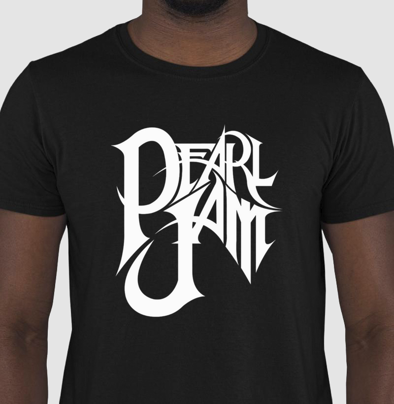 camiseta pearl jam logo