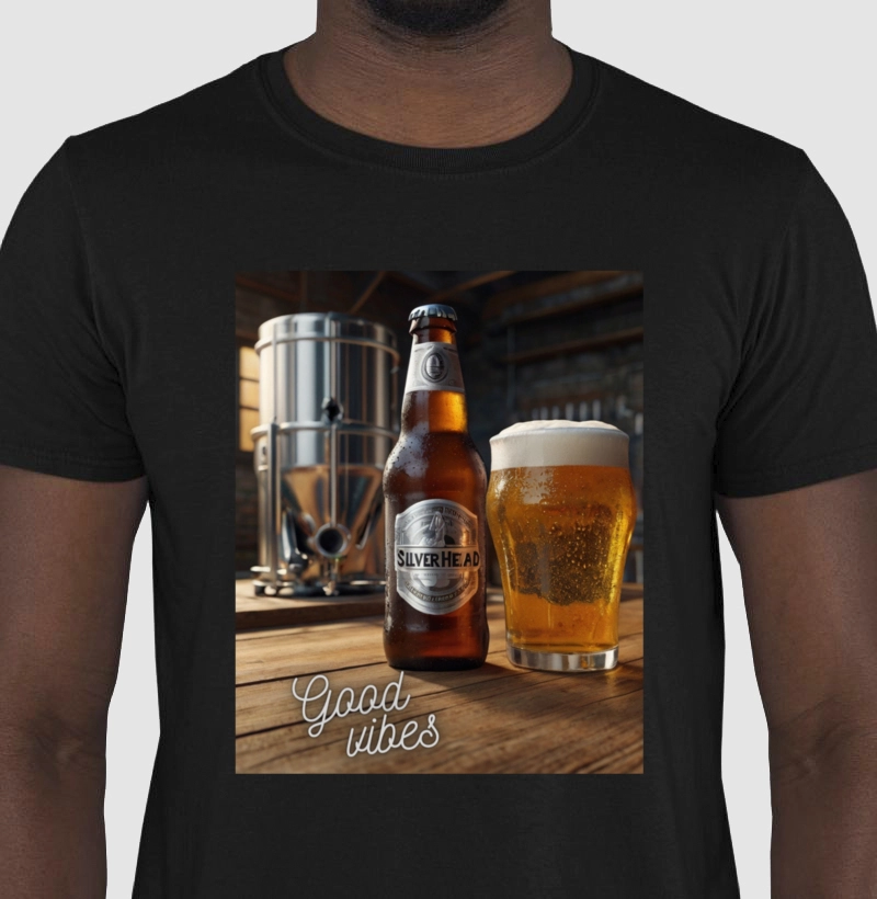 Camiseta Silver Head Good Vibes