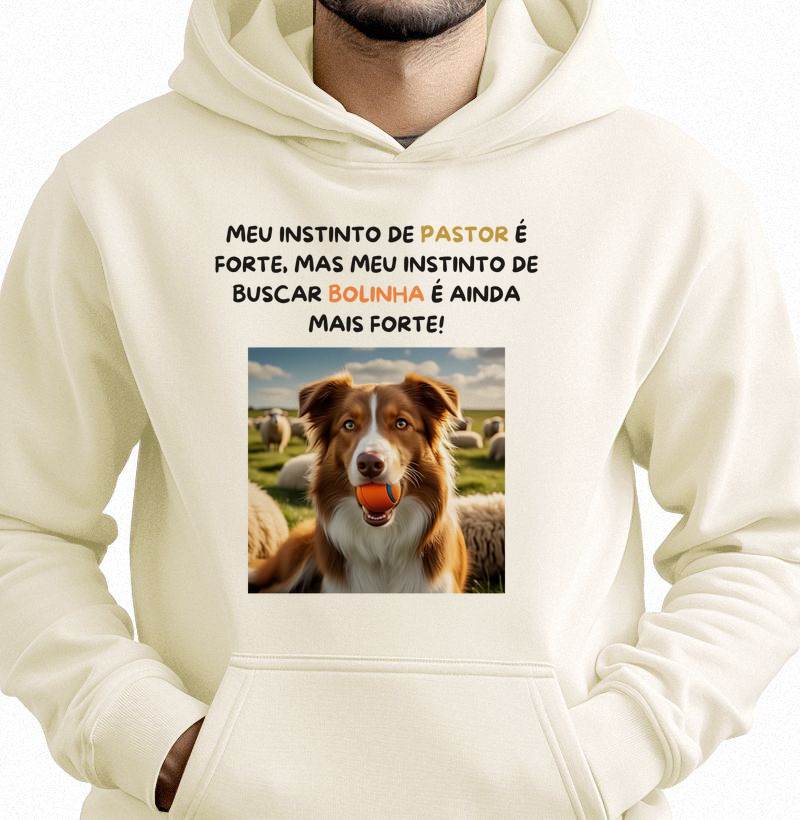 Meu instinto de buscar bolinha é forte