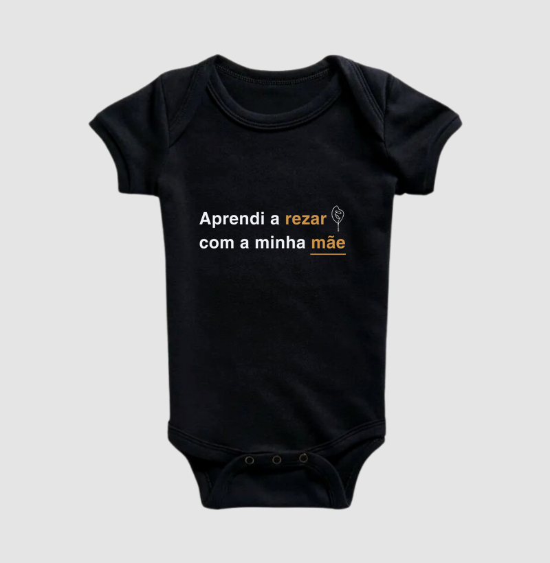 Camiseta Aprendi a Rezar com a minha mãe
