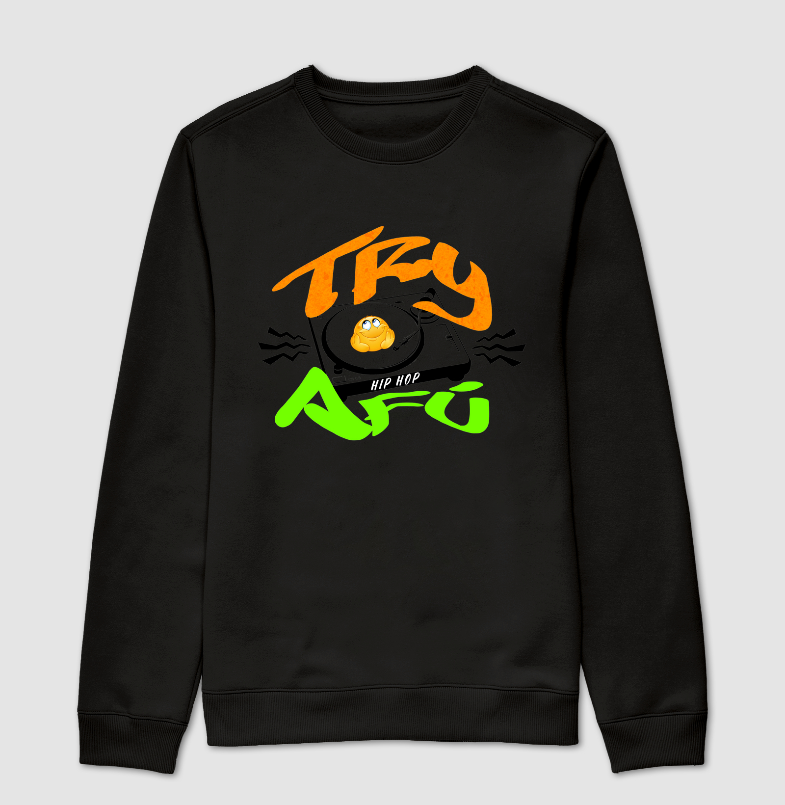 Suéter Slim em Moletom – Estilo, Conforto e Autenticidade no StreetwearRY AFÙ - Estampa exclusiva Vibração Hip Hop 