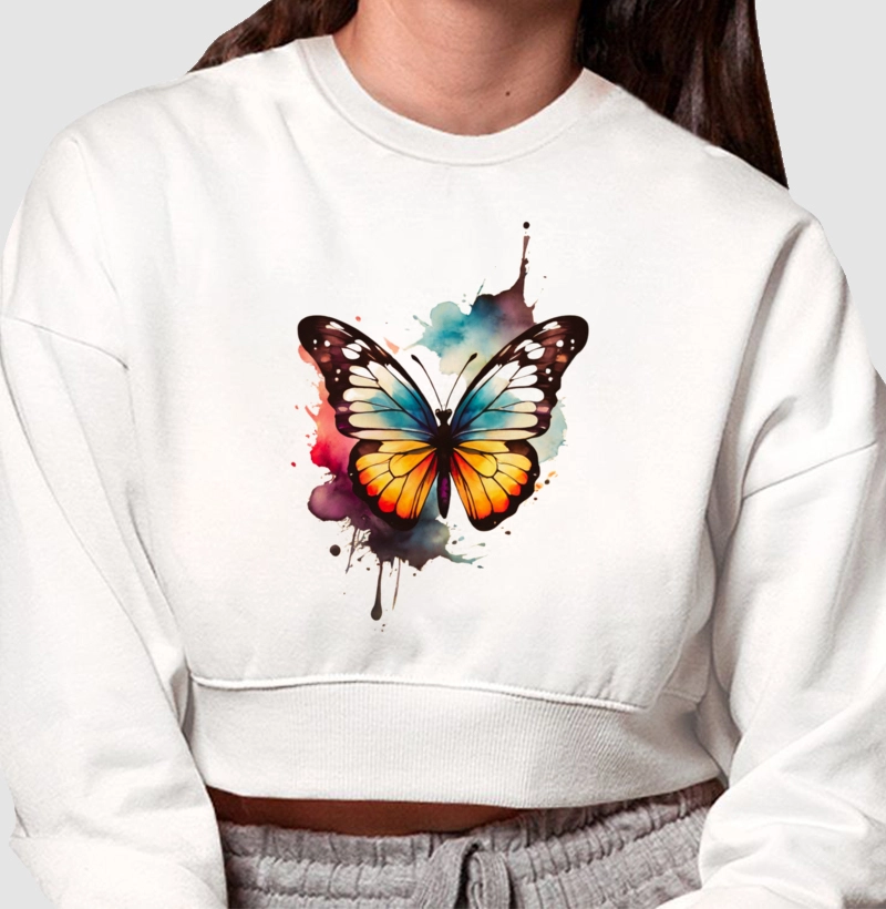 Moletom Cropped Metamorfose Radiante