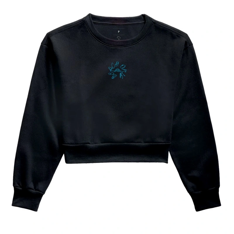 Moletom Cropped Waves