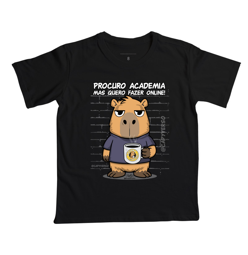 Camiseta Capivara Academia Online