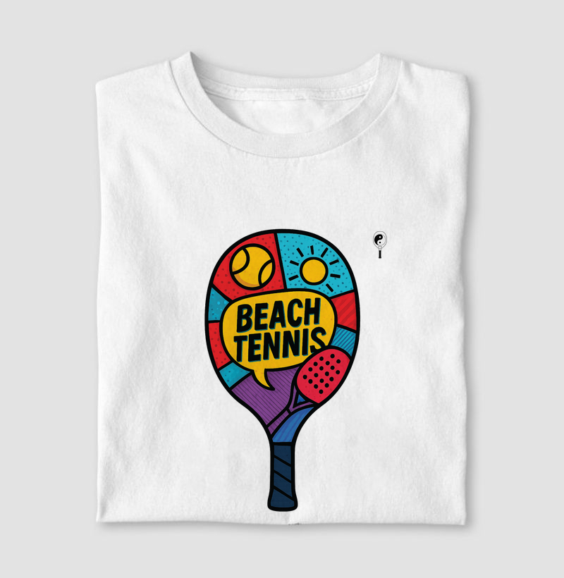 Beach Tennis Pop Art