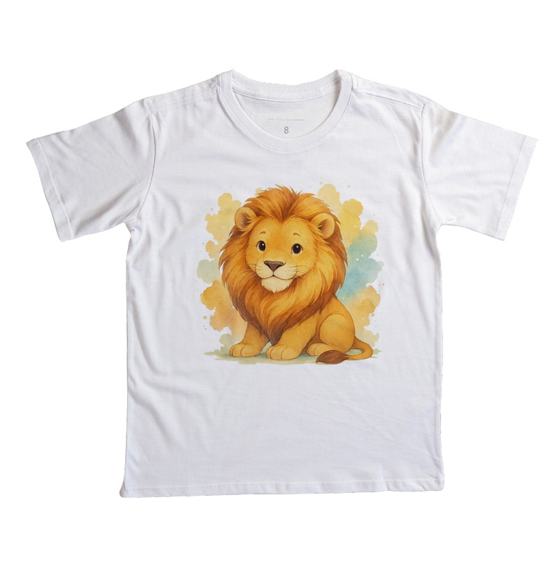 Leão adulto - estilo aquarela (infantil)
