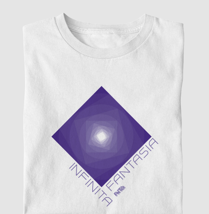 T-SHIRT "INFINITA FANTASIA" / ROXO ESTAMPA GRANDE
