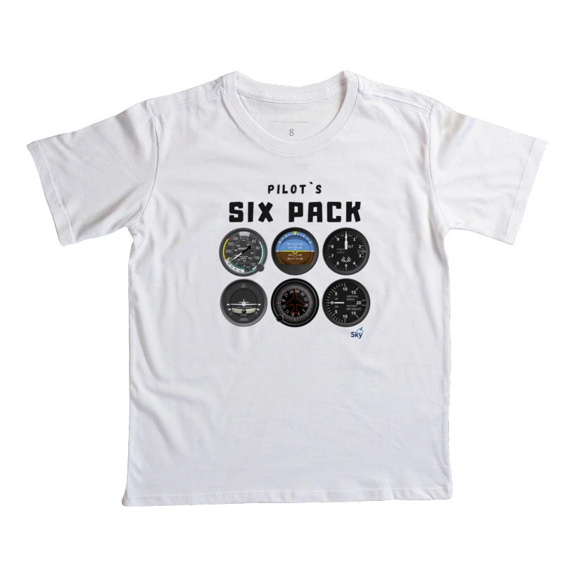 Camiseta Infantil - Pilot Six Pack