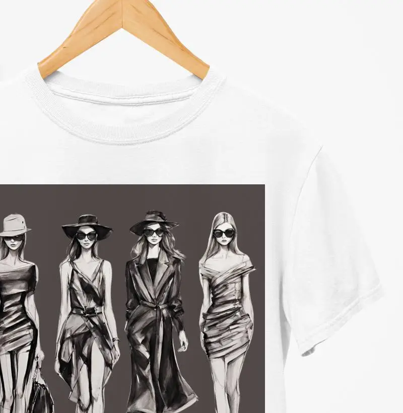 Camiseta Reserva Ink - Desenho de Mulheres na Passarela