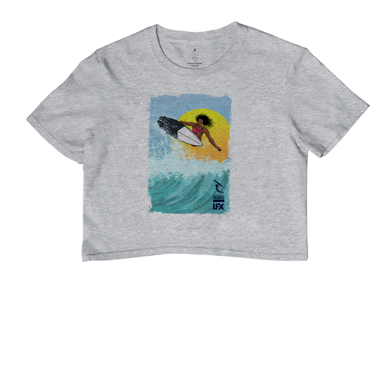 Cropped Surfistas Negras Yanca Costa V01