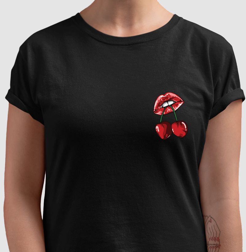 Camiseta Boca de cereja