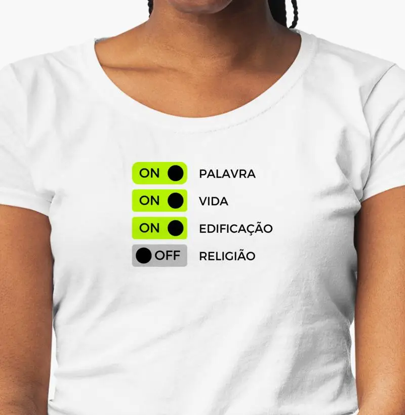 Camiseta Feminina "ON/OFF"