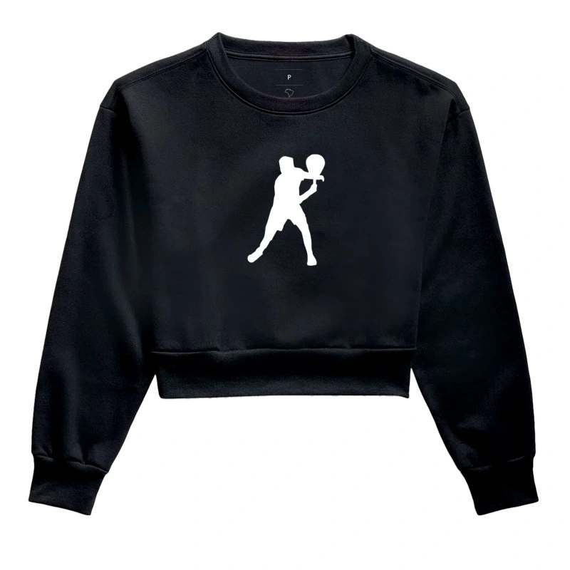 Moletom Cropped Padel Club Logo Grande