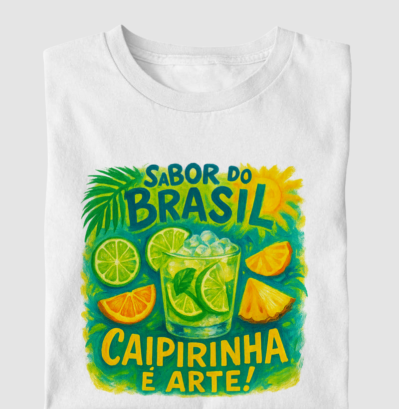 Camiseta Caipirinha é arte