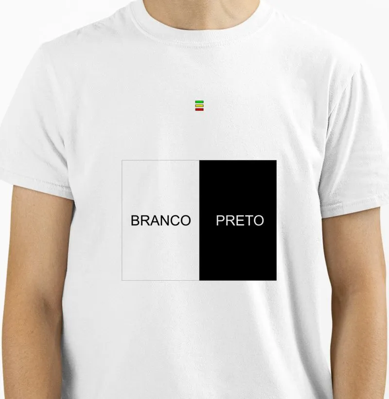 Camiseta branco e preto ZAIRE Clothing