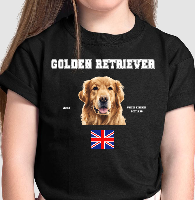 Golden Retriever - letras brancas