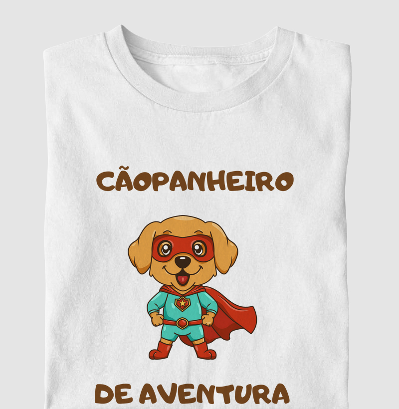 Camiseta cãopanheiro de aventura Kids