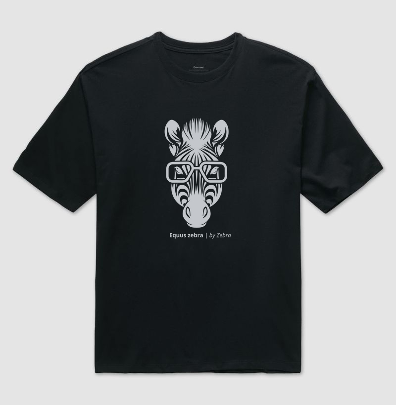 Camiseta Animalis Zebra Nerd 100% Algodão Peruano
