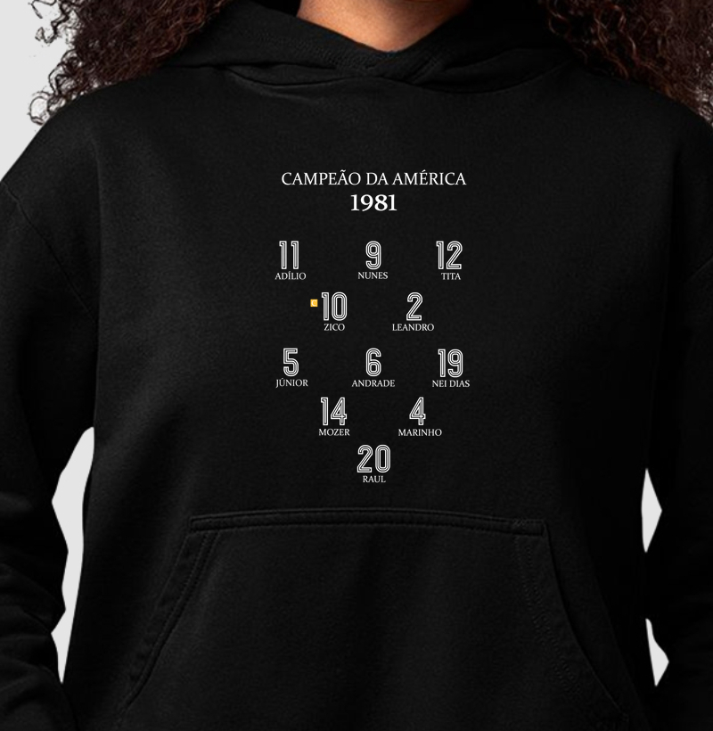 Moletom Canguru Campeão da América 1981