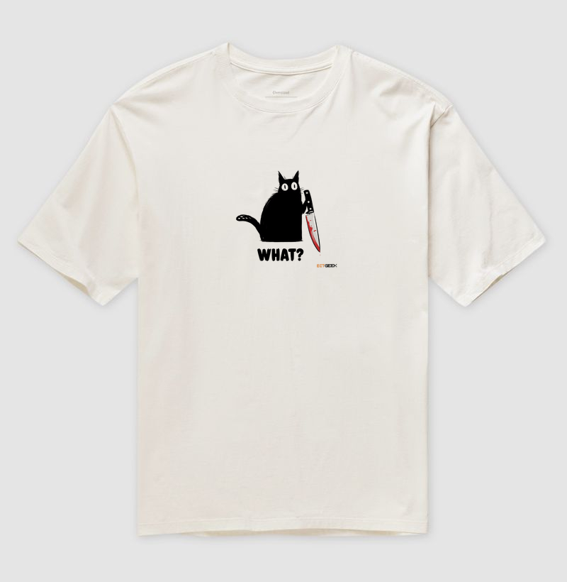 Camiseta Oversized What?
