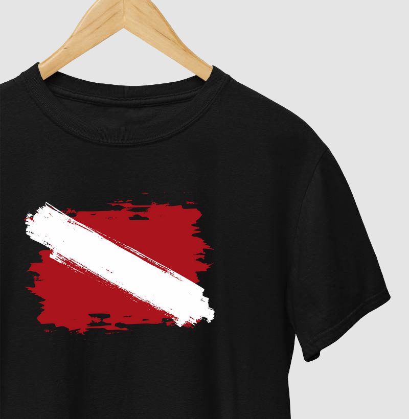 Bandeira do Mergulho - Distressed