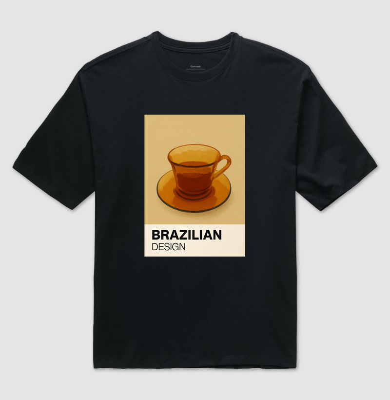 Camiseta Oversized Café